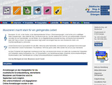 Tablet Screenshot of musikschule-erlangen.de